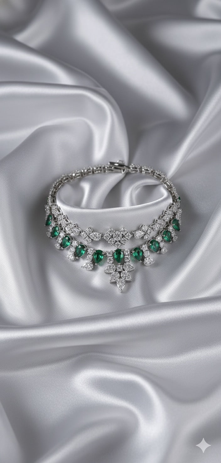 Emeraudé Belle - Bracelet and Ring set